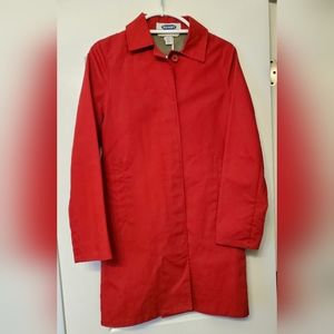 NWOT Old Navy Red Trench Coat